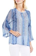 Women's Vince Camuto Country Paisley Bell Sleeve Blouse - Blue