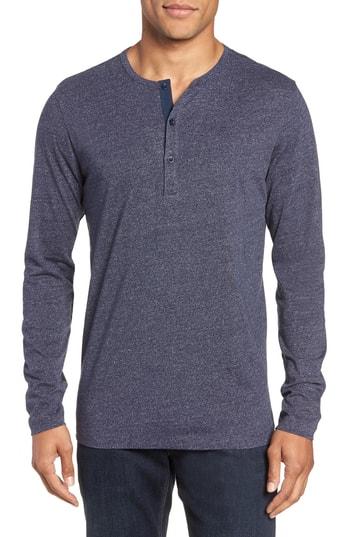 Men's Nordstrom Men's Shop Fit Henley, Size Small - Blue