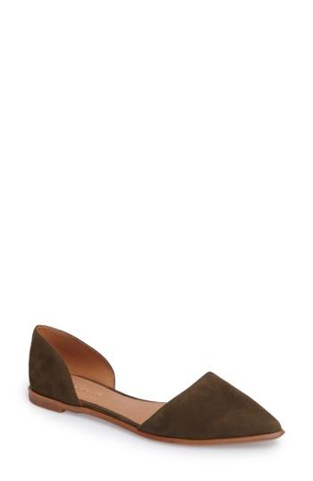 Women's Madewell Arielle D'orsay Flat M - Green