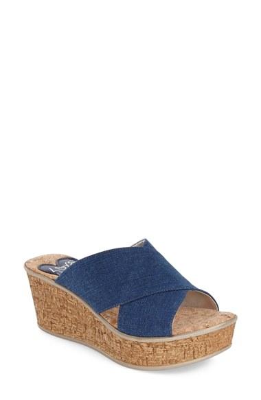 Women's Love And Liberty 'olga' Wedge Slide Sandal
