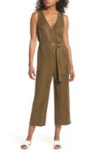 Women's First Monday Sleeveless V-neck Jumpsuit - Green