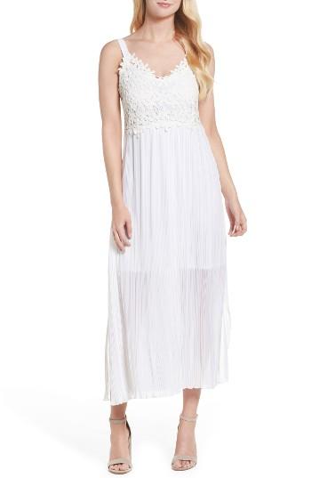 Women's French Coonection Posy Lace Midi Dress - White
