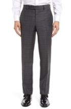 Men's Ted Baker London Jefferson Flat Front Plaid Wool Trousers