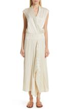 Women's Zero + Maria Cornejo Plisse Linen & Silk Dress