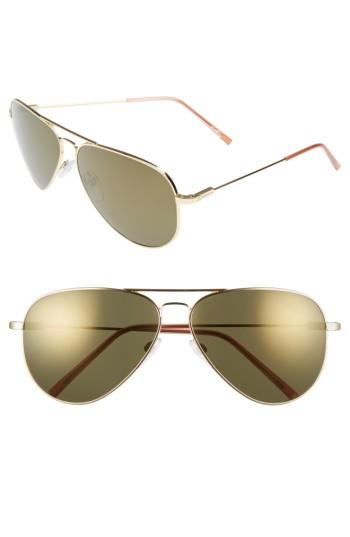 Women's Electric 'av1 Xl' 62mm Aviator Sunglasses - Calafia Rose/ Bronze Champagne