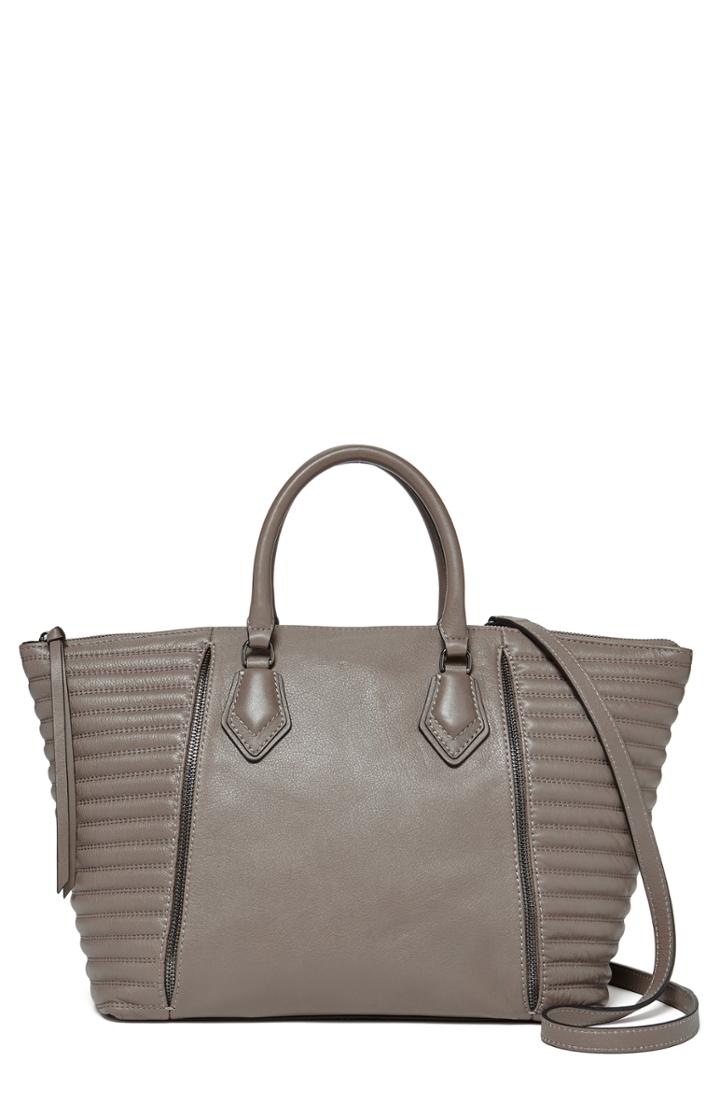 Botkier Leather Moto Satchel - Grey