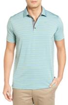 Men's Bobby Jones Control Stripe Jersey Polo - Blue