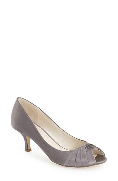 Women's Pink Paradox London 'romantic' Peep Toe Pump M - Metallic