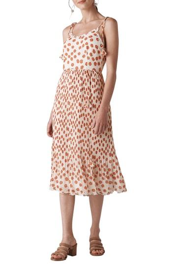 Women's Whistles Salome Lenno Print Midi Dress Us / 4 Uk - White