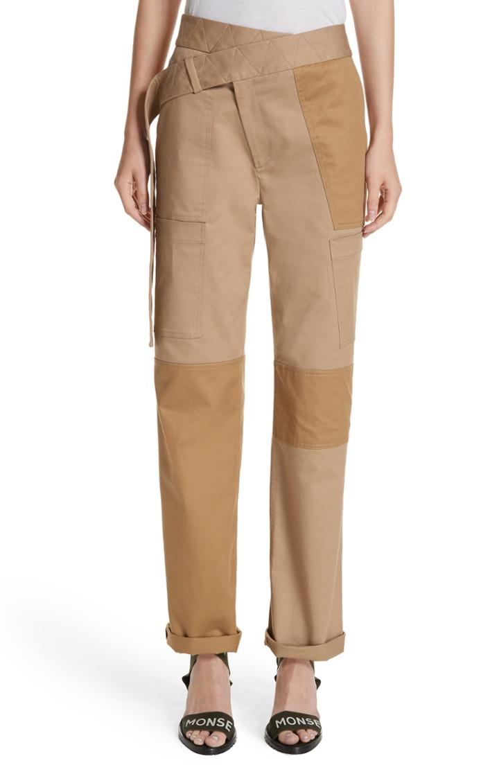 Women's Monse Straight Leg Cargo Pants - Blue