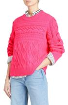 Women's Burberry Tolman Aran Knit Sweater