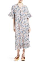 Women's See By Chloe Floral Print Lace-up Caftan