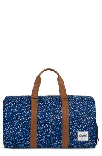 Men's Herschel Supply Co. Novel Floral Pattern Duffel Bag - Blue