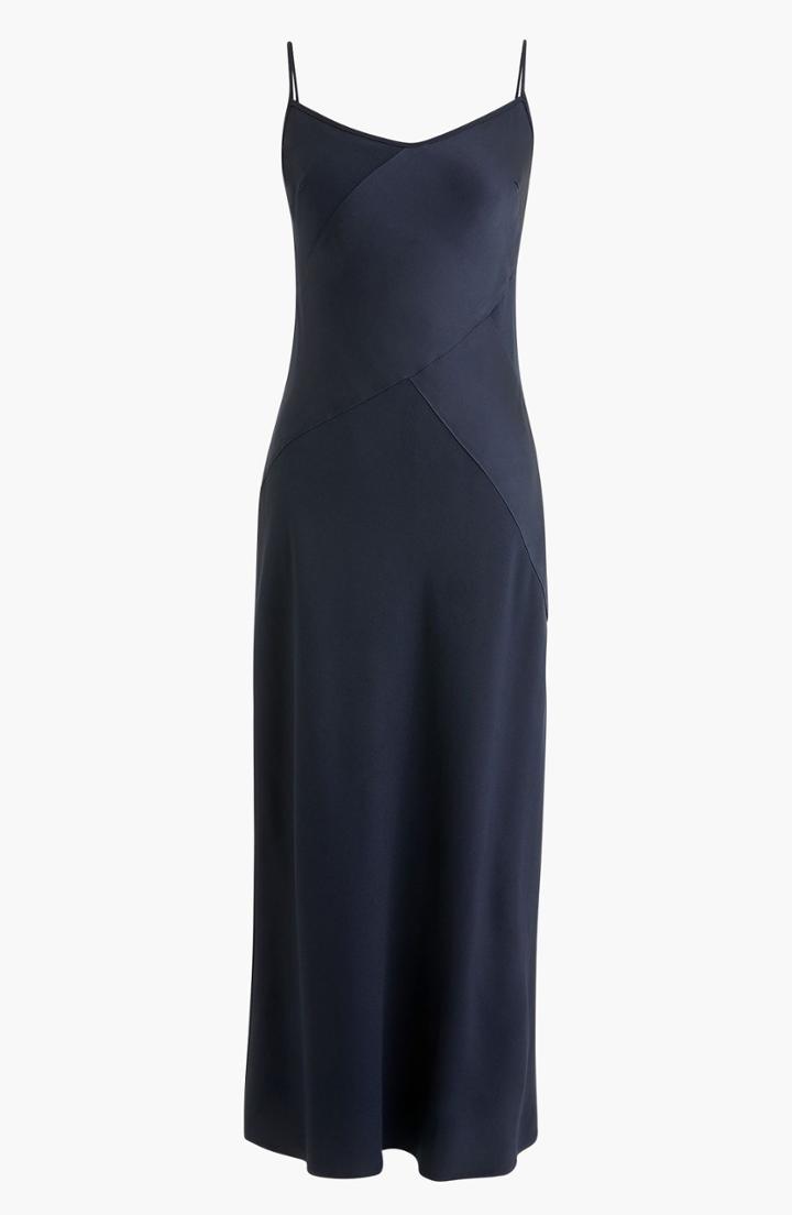 Women's J.crew Collection Mixed Satin-crepe Slipdress
