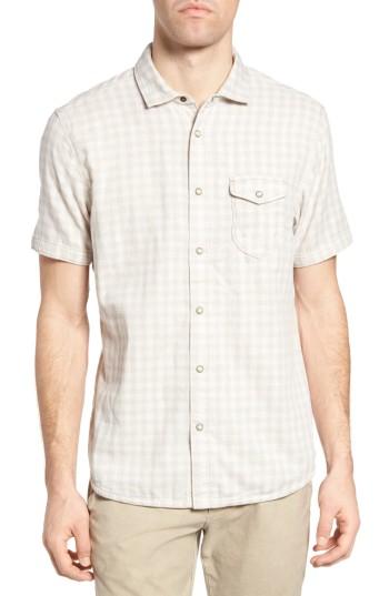 Men's Jeremiah Graham Reversible Plaid Sport Shirt, Size - Beige