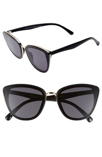 Women's Bp. 55mm Perfect Cat Eye Sunglasses - Black/ Gold