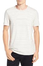 Men's Theory Essential Striped T-shirt, Size - Ivory