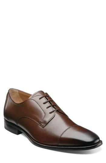 Men's Florsheim 'sabato' Cap Toe Derby .5 Eee - Brown