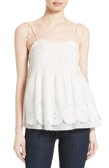 Women's Joie Pearlene Cotton Blend Shoulder Tie Camisole