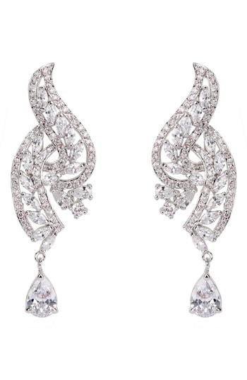 Women's Nina Swirl Leaf Drop Earrings