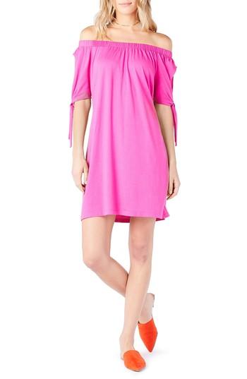 Women's Michael Stars Off The Shoulder Dress - Pink