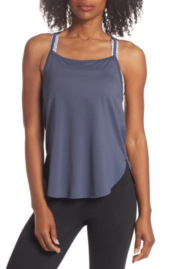 Women's Zella Fera Perforated Tank - Grey