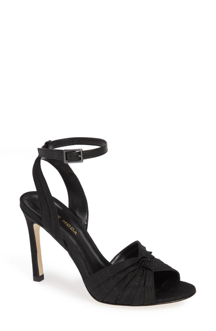 Women's Pelle Moda Estelle Knotted Sandal M - Black