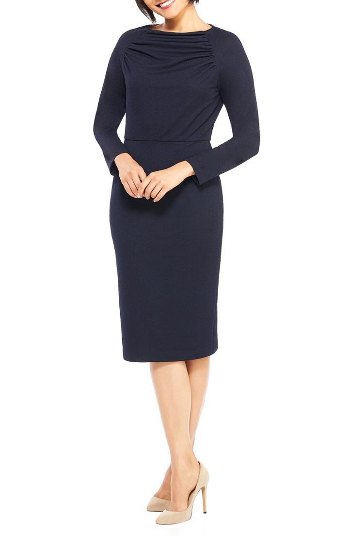 Women's Maggy London Crepe Sheath Dress - Blue