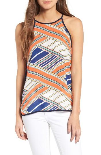 Women's Thml Contrast Trim Geo Print Top