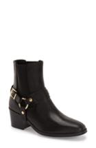 Women's Topshop 'morello' Leather Boot .5us / 36eu - Black