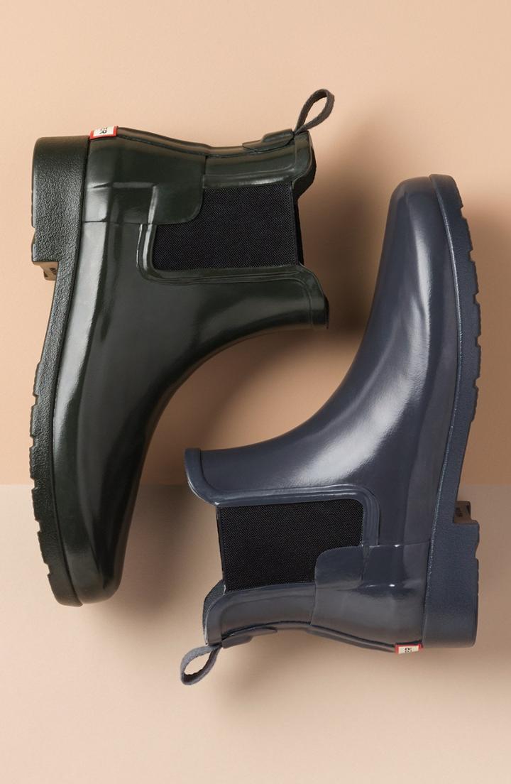 Women's Hunter Original Refined Chelsea Rain Boot M - Purple