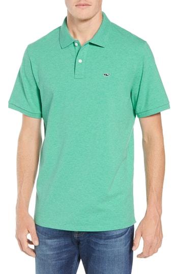 Men's Vineyard Vines Fit Pique Polo, Size Small - Green