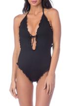 Women's Gucci Zebra Print One-piece Swimsuit - Yellow