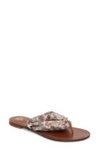 Women's Tory Burch Carson Flip Flop .5 M - White