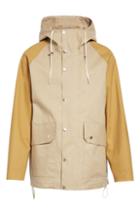 Men's Mackintosh Bonded Cotton Hooded Jacket - Beige