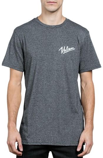 Men's Volcom Kurrent Logo Graphic T-shirt, Size - Grey
