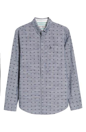 Men's Original Penguin Cassette Print Shirt - Blue