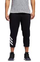 Men's Adidas Pick Up Cropped Track Pants - Black