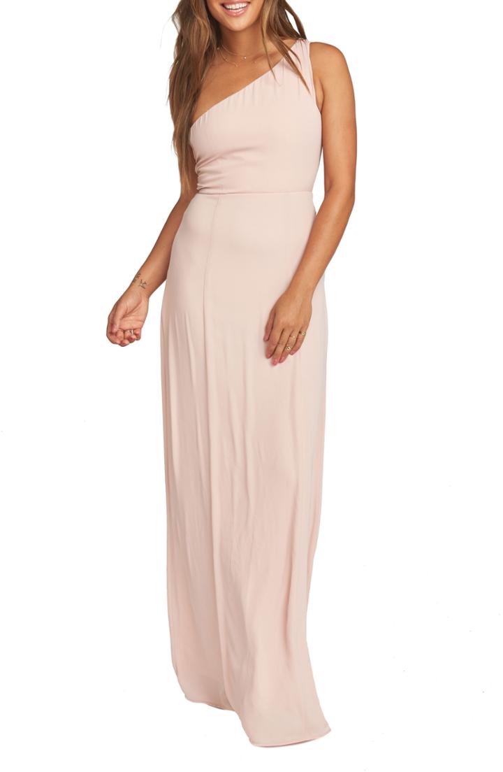Women's Show Me Your Mumu Eliza One-shoulder Gown - Pink