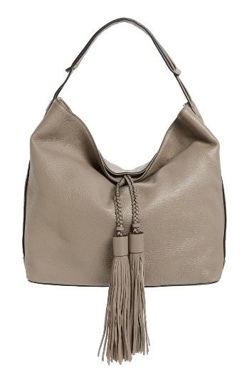 Rebecca Minkoff 'isobel' Tassel Leather Hobo - Grey