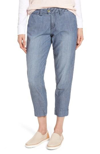 Women's Jag Jeans Creston Crop Chambray Pants - Blue