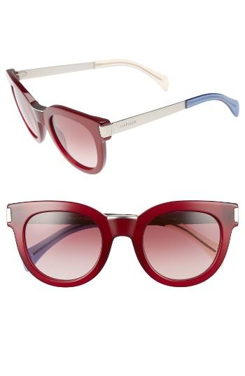 Women's Tommy Hilfiger 49mm Butterfly Sunglasses - Burgundy/ Palladium