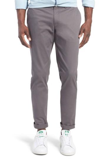 Men's Original Penguin 'p55' Slim Fit Stretch Cotton Chinos X 32 - Grey