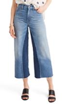 Women's Madewell Gusset Crop Wide Leg Jeans - Blue