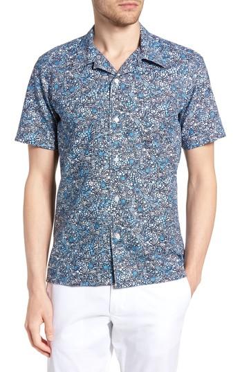 Men's Jeff Laguna Novelty Trim Fit Sport Shirt - Blue