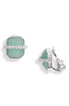 Women's Vince Camuto Trapped Semiprecious Stone Clip Earrings