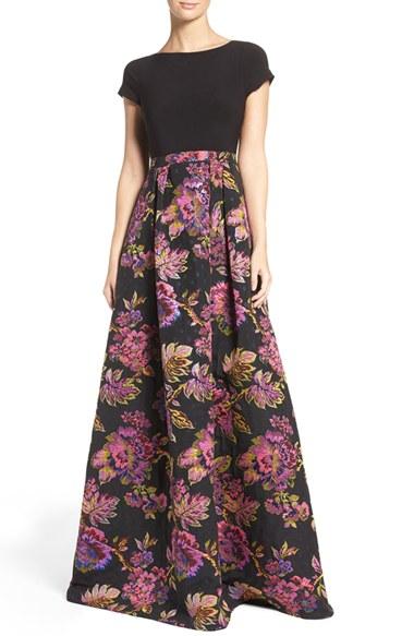 Women's Adrianna Papell Jacquard Ballgown