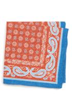 Men's Southern Tide Bridgeport Bandana Cotton & Silk Pocket Square
