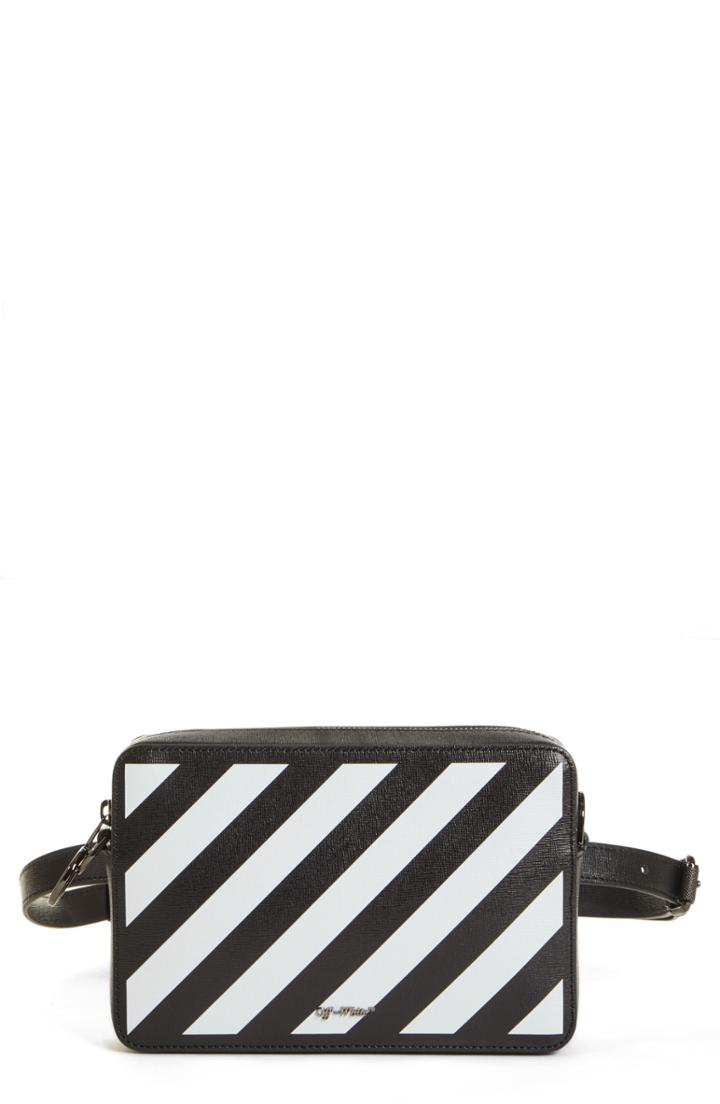 Off-white Diagonal Fanny Pack - Black