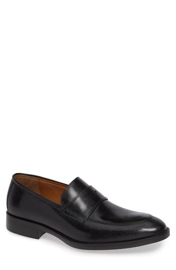 Men's Johnston & Murphy Alcott Penny Loafer M - Black